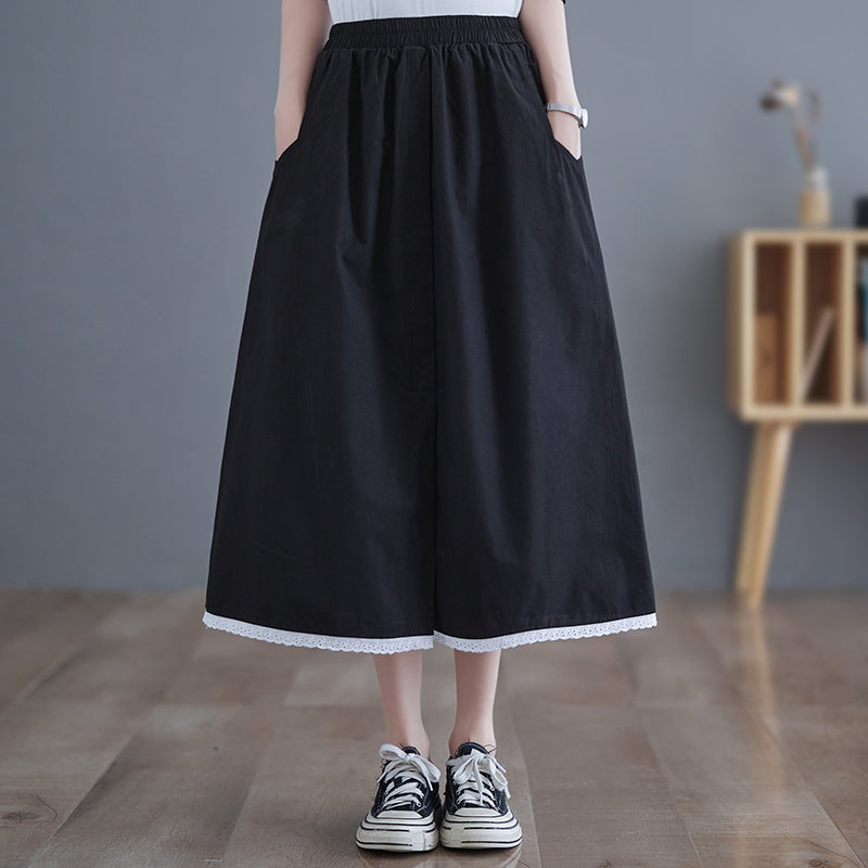 Midi Skirt Women with Slit, Midi Skirt with Pockets, Midi Skirt Summer, Midi Skirt Casual, Midi Skirt Black, Midi Skirt Khaki