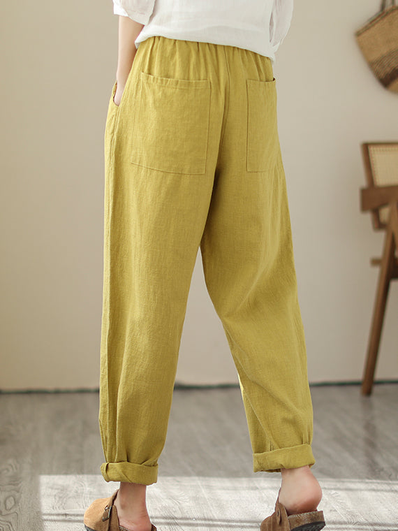cotton linen pants